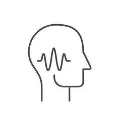 Human Hearing Line Outline Icon