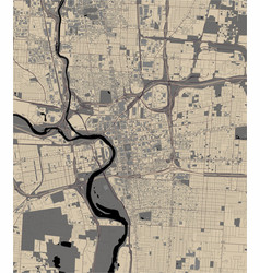 Map City Columbus Ohio Usa