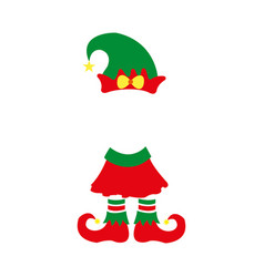 Cute Elf Christmas Elf Hat And Boots