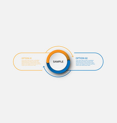 Infographic Template With Circle And Thin Line