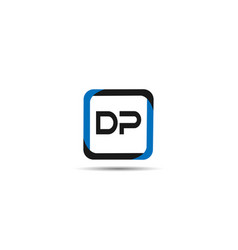 Initial letter dp logo template design Royalty Free Vector