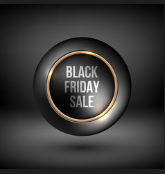 Black Friday Sale Badge With Gold Ring