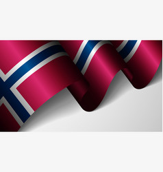 Eps10 Patriotic Background With Flag Of Norway