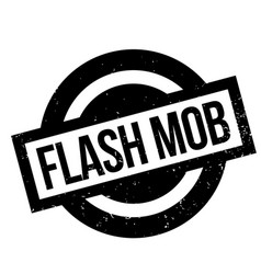 Flash Mob Rubber Stamp