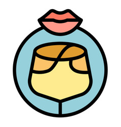 Taste Wine Icon Flat