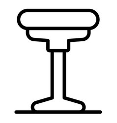 Round Chair Icon Outline Bar Stool