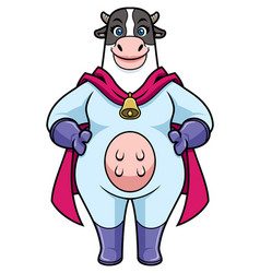 Cow Superhero Mascot