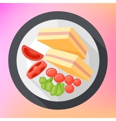 Triangular Club Sandwich Icon