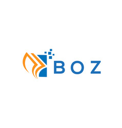 Boz Credit Repair Accounting Logo Design On White