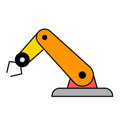 Mechanical Robot Arm Machine Icon Technology