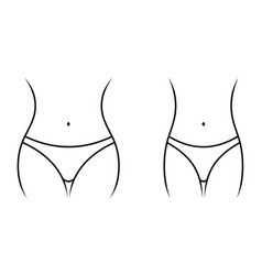 Weight Loss Icon With Female Waist Slim And Fat