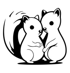 Cute Squirrel Cartoon Icon