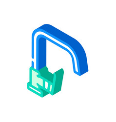 Interior Faucet Water Isometric Icon