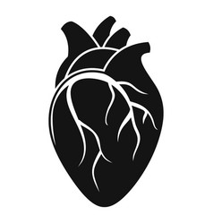 Medical Human Heart Icon Simple Style