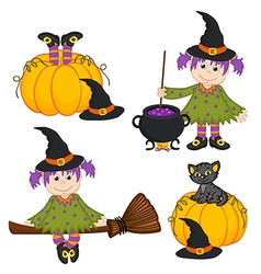 Cat witch Royalty Free Vector Image - VectorStock