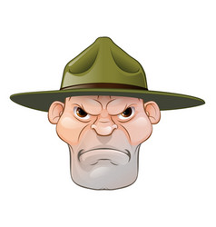 Angry Drill Sergeant Cartoon