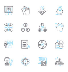 Social Justice Linear Icons Set Equity Equality