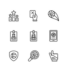 Basketball Outline Icons