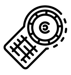 Casino Wheel Icon Outline Style