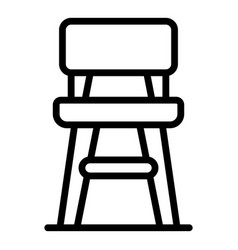 Kitchen Chair Icon Outline Bar Stool