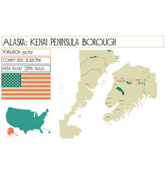 Map Of Kenai Peninsular Borough In Alaska Usa