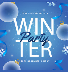 Winter Party Posts Set