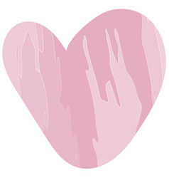 Hand Drawn Heart Shape In Trendy Pink Tones