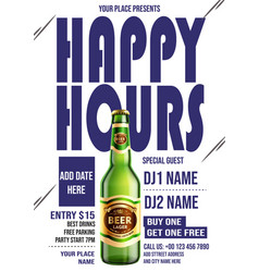 Happy Hour Poster Flyer Design