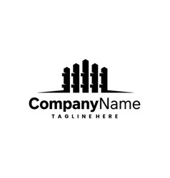 Wood Fence Logo Design Template