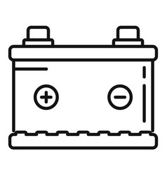 New Car Battery Icon Outline Full Energy