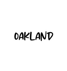 Oakland City Handwritten Typography Word Text