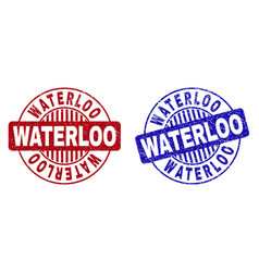 Grunge Waterloo Scratched Round Stamp Seals