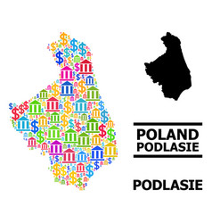 Mosaic Map Podlasie Province Bank