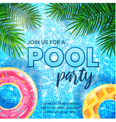 Pool Party Invitation Banner Template Ripple