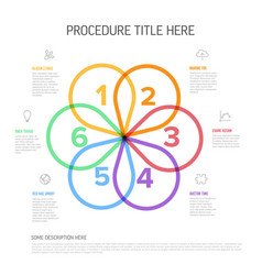 Six Simple Color Steps Process Infographic