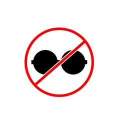 Spectacles Banned Icon Do Not Use