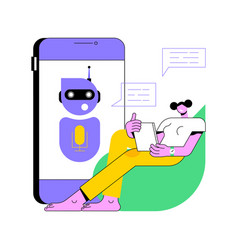 Chatbot Virtual Assistant Abstract Concept