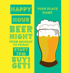 Happy Hour Night Poster Flyer Design