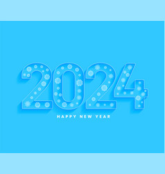 Happy New Year 2024 Winter Festive Background