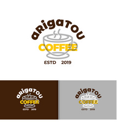 Japan Coffee Shop Line Logo Design Inspiration