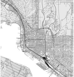 Map City San Diego California Usa