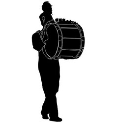 Marching Band Drummer Silhouette