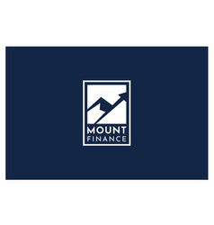 Mountain Arrow Chart Diagram Statistic Logo