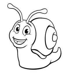 Snail Cartoon Character