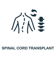 Spinal Cord Transplant Flat Icon Colored Element