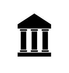 Bank Icon On White