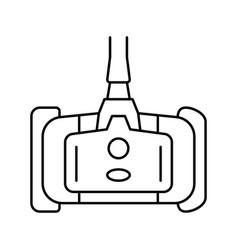 Brush Pool Line Icon