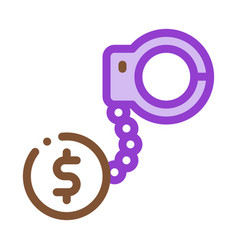 Jail Or Freedom For Money Bail Icon Outline