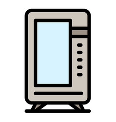 Vending Fridge Icon Flat