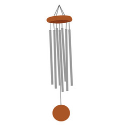 Wind Chimes On White Background